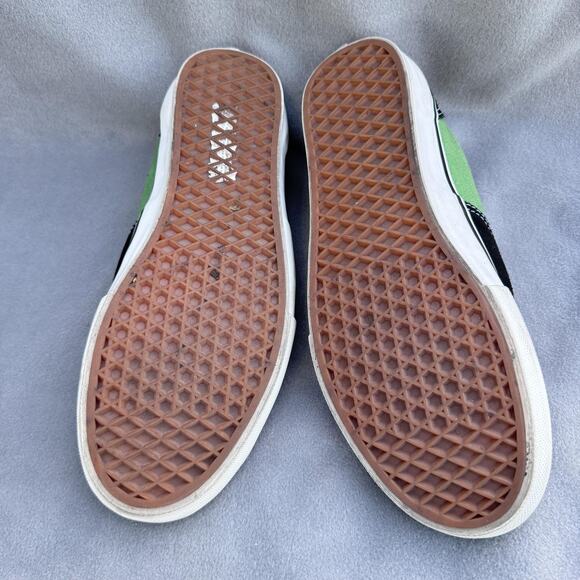 Vans Era Shoes Mens Size 12‎ Black Green Suede Canvas Skate POP Low Top Classic - Picture 8 of 9